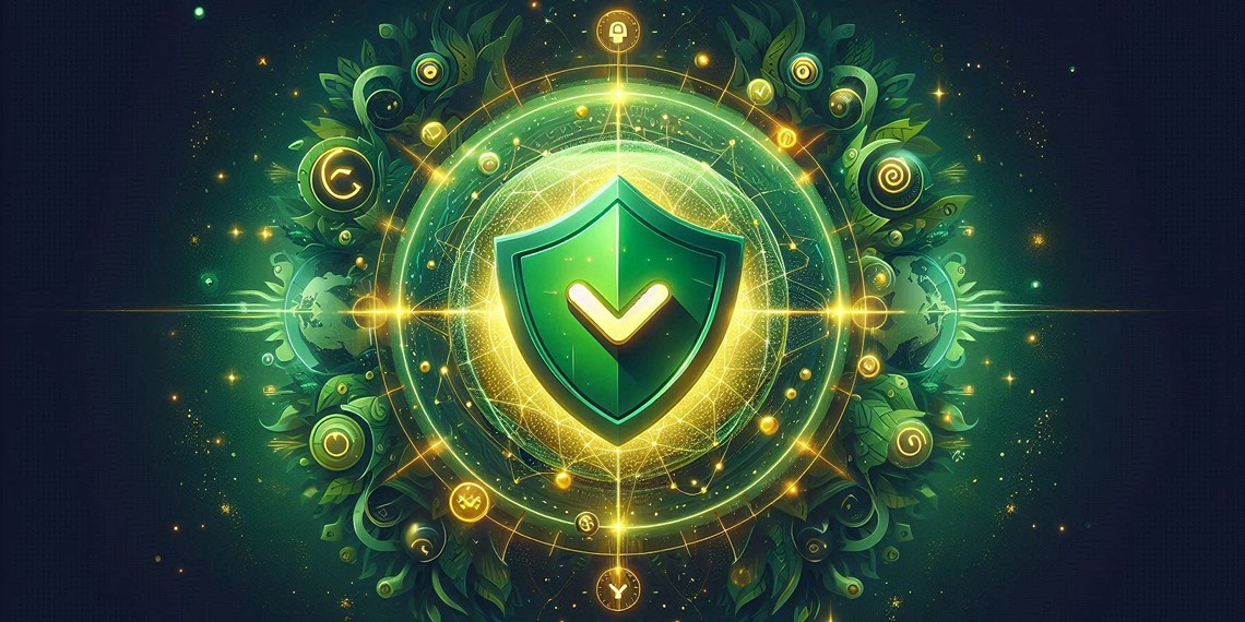 green shield with checkmark