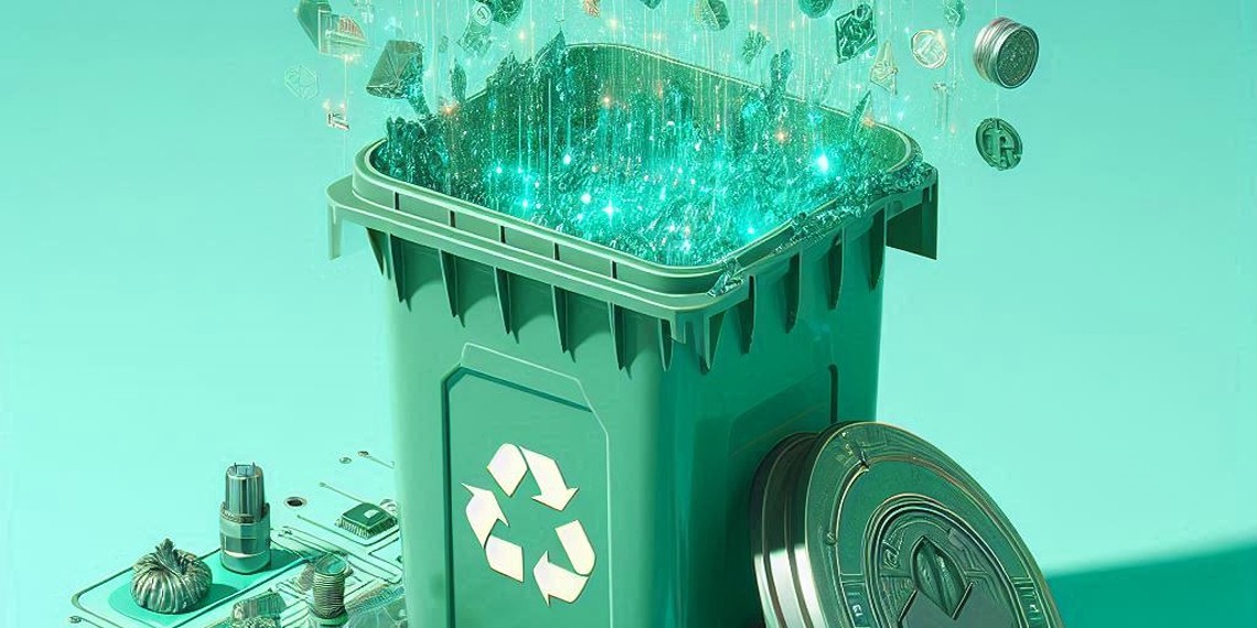 Afval beheer AI: Innovatieve oplossingen en voordelen recycling bin with digital elements